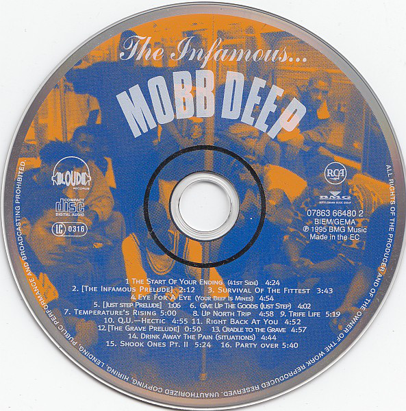 The Infamous by Mobb Deep (CD 1995 RCA) in New York City | Rap 